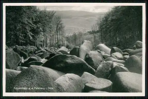 2x Echt Foto AK Felsberg im Odenwald Hessen, Felsenmeer und Riesensäule 1940