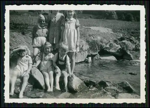 8x Foto Kinderwagen fröhliche Kinder 1945-50 bei Dortmund Hagen Essen Ruhrgebiet