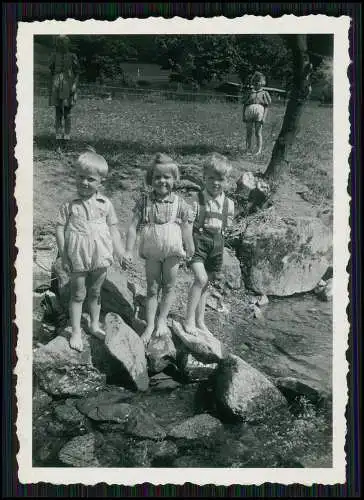 8x Foto Kinderwagen fröhliche Kinder 1945-50 bei Dortmund Hagen Essen Ruhrgebiet