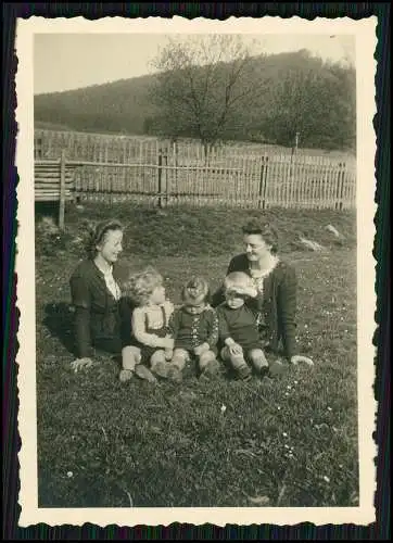 8x Foto Kinderwagen fröhliche Kinder 1945-50 bei Dortmund Hagen Essen Ruhrgebiet