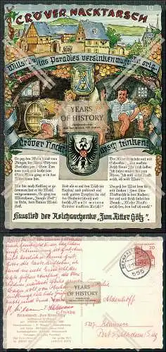 AK Postkarte Kröv Mosel Kröver Nacktarsch Reichsschenke  