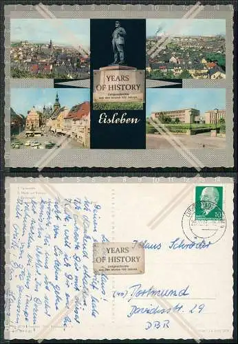 AK Lutherstadt Eisleben in Sachsen Anhalt DDR Mehrfachansicht 