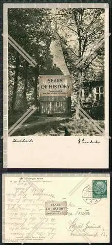 Foto AK Egestorf Lüneburger Heide Glockenturm Kirche 1936 gel.