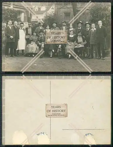 Foto AK Handwerk Tracht Fotografie Druckstempel Schraudner Ruppert Bamberg 1927