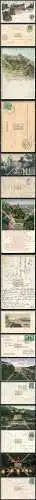 AK 8x Heidelberg am Neckar Lithographie u.a. ab 1898 gelaufen  