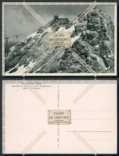 AK Zugspitze Gipfelstation Bayerischen Zugspitzbahn Münchner Haus Ostgipfel um