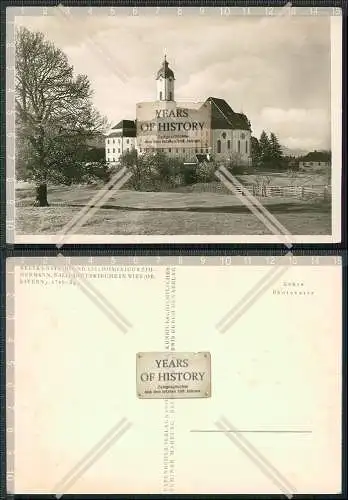 Foto AK Wies Steingaden Wieskirche Wallfahrtskirche Außenansicht Karte um 1930