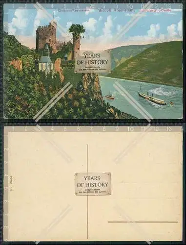 AK Burg Rheinstein Voitsberg Vaitzburg Spornburg Trechtingshausen Mainz-Bingen