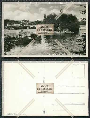 Foto AK Rhein Inseli Rheinfelden Schweiz 1940  