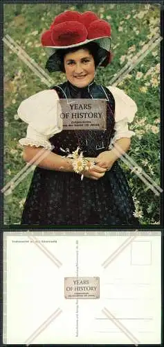 Foto AK Trachten Mädel aus dem Schwarzwald traditionelle Tracht 
