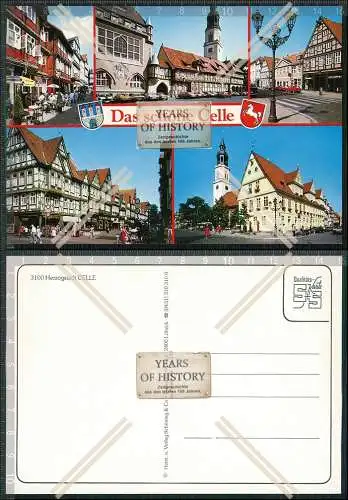 Foto AK Celle Niedersachsen straßenansichten mit Fachwerkhäuser 