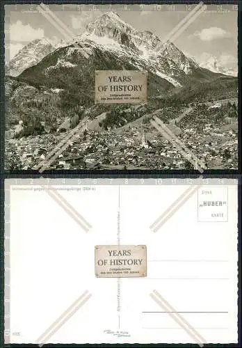 Foto AK Mittenwald gegen Wettersteingebirge mit Alpspitze 