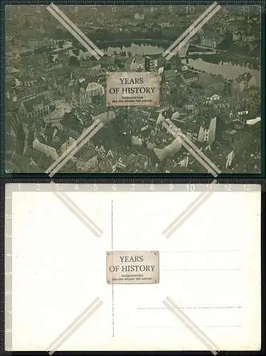 Orig. AK Kiel Schleswig-Holstein Luftbild Fliegeraufnahme um 1940