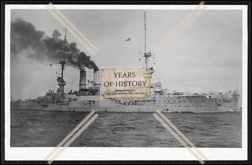 Foto S.M.S. Scharnhorst 1906 Großer Kreuzer Kaiserliche Marine