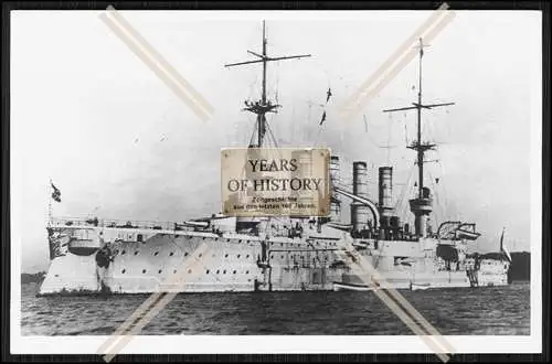 Foto S.M.S. Gneisenau 1906 Großer Kreuzer Kaiserliche Marine