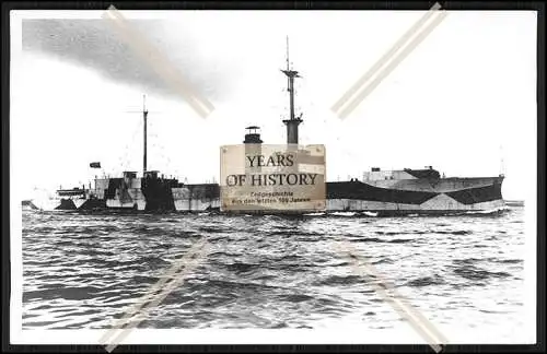 Foto S.M.S. Zähringen Tarnanstrich um 1942 Linienschiff Kaiserliche Marine