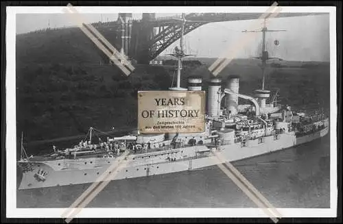 Foto S.M.S. Hessen 1903 Linienschiff Kaiserliche Marine