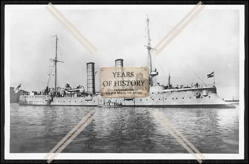 Foto S.M.S. Niobe 1899 Kleiner Kreuzer Kaiserliche Marine