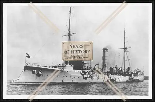 Foto S.M.S. Nymphe 1899 Kleiner Kreuzer Kaiserliche Marine