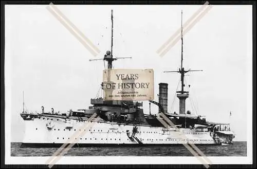 Foto SMS S.M.S. Fürst Bismarck 1900 Panzerkreuzer Großer Kreuzer Kaiserliche 