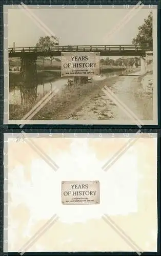 Foto Brücke Fluss Saone Kanal Frankreich Saarland Saar 1940 OT Todt Wiederaufb