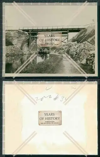 Foto Brücke Fluss Saone Kanal Frankreich Saarland Saar 1940 OT Todt Wiederaufb