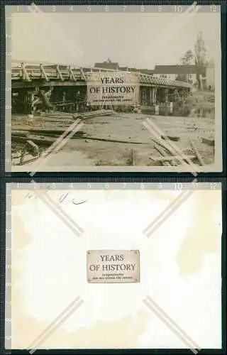 Foto Brücke Fluss Saone Kanal Frankreich Saarland Saar 1940 OT Todt Wiederaufb