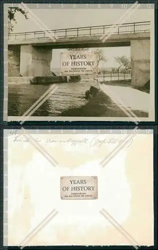 Foto Brücke Fluss Saone Kanal Frankreich Saarland Saar 1940 OT Todt Wiederaufb