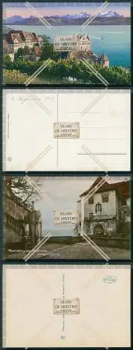 AK 2x Meeresburg am Bodensee 1920 