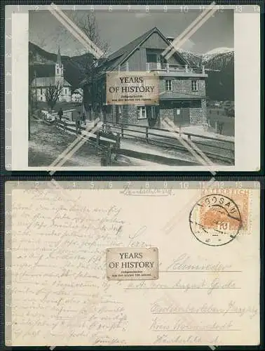 Foto AK Gosau Gmunden im Traunviertel 1930 Gosautal Seitental des Trauntals am 