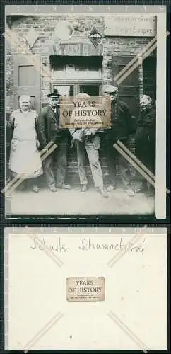 Foto  1920 Schuster Schuhmacher Peter Sasper Werbeschild Lodix