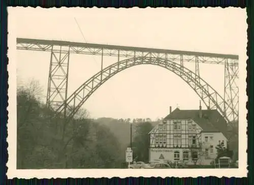 2x Foto Müngsten Wupperal, Brücke, Blick zum Hotel Bergische Schweiz