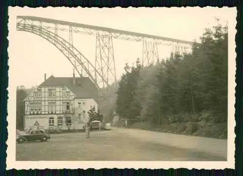 2x Foto Müngsten Wupperal, Brücke, Blick zum Hotel Bergische Schweiz