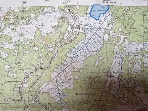 Landkarte Heereskarte Dienstgebrauch - Nr. 380a Jemiltschyne Emilczyn Schytomyr