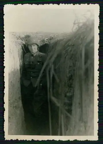 2x Soldat Wehrmacht im Laufgraben Schützengraben Kyjiw Kiew Киев Ukraine 1941