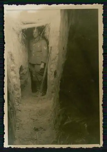 2x Soldat Wehrmacht im Laufgraben Schützengraben Kyjiw Kiew Киев Ukraine 1941