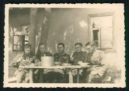 5x Foto Soldaten Wehrmacht vor bei Bauern Quartier Kyjiw Kiew Киев Ukraine 1941