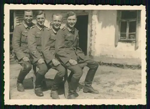 5x Foto Soldaten Wehrmacht vor bei Bauern Quartier Kyjiw Kiew Киев Ukraine 1941