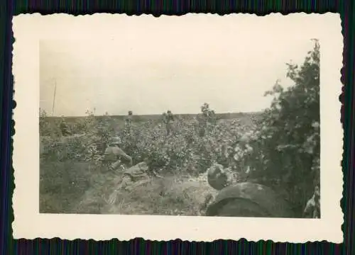 6x Foto Soldaten Wehrmacht Vormarsch Gefecht Russland Ukraine 1941-42 info Rücks