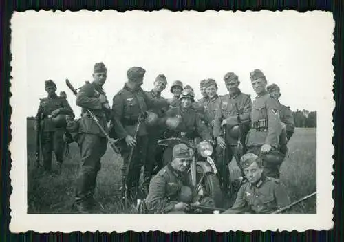 2x Foto Soldaten Wehrmacht in Ohrdruf Thüringen Truppenübungsplatz 1939