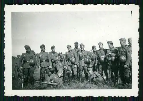 2x Foto Soldaten Wehrmacht in Ohrdruf Thüringen Truppenübungsplatz 1939