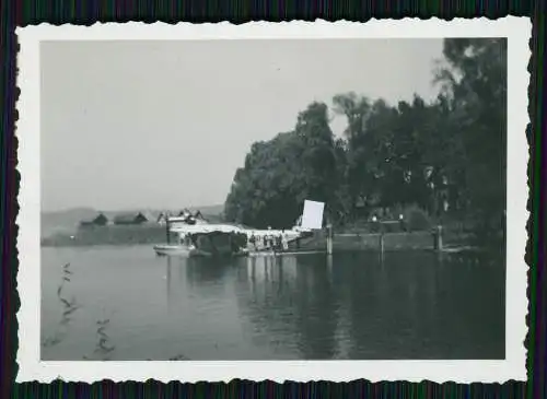 Foto Wasserflugzeug Dornier Do X Aircraft Bodensee Unteruhldingen Ufer 1939-40