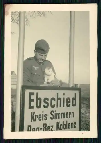 6x Foto Soldaten Wehrmacht in Ebschied Hunsrück Kastellaun Simmern Pfalz 1940