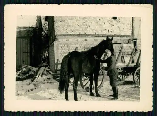 6x Foto Soldaten Wehrmacht in Ebschied Hunsrück Kastellaun Simmern Pfalz 1940
