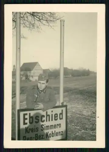 5x Foto Soldaten Wehrmacht in Ebschied Hunsrück Kastellaun Simmern Pfalz 1940