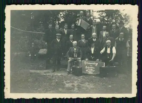 Foto Erlenbrunn Pirmasens Gruppe Männer Handwerker Erinnerung an Westfront 1938