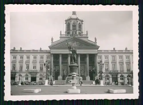 3x Foto Wehrmacht Kommandantur Belgien Brügge Brüssel kleine Wachhäuschen 1940