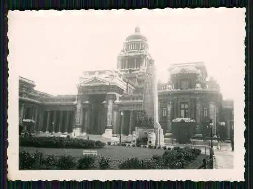 3x Foto Wehrmacht Kommandantur Belgien Brügge Brüssel kleine Wachhäuschen 1940