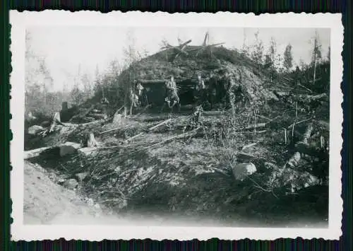 Foto Soldaten Wehrmacht Bunker Shelter Norwegen Finnland 1942-43