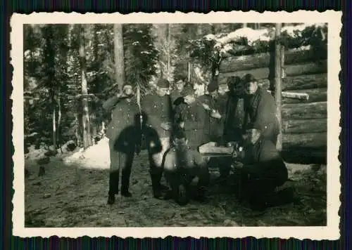 7x Foto Soldaten Wehrmacht im Waldlager Norwegen Finnland 1942-43